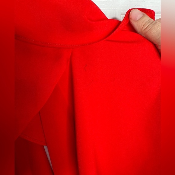 AMANDA‎ UPRICHARD Red Off-Shoulder Mini Dress Size Small Cocktail Party - Picture 7 of 8